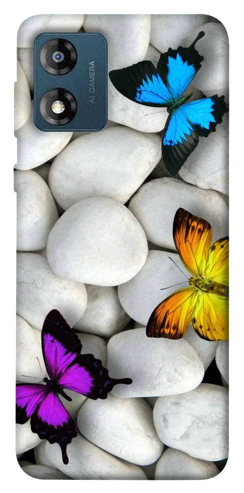 Чехол Butterflies для Motorola Moto E13