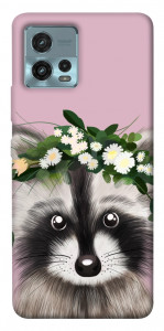 Чохол Raccoon in flowers для Motorola Moto G72