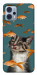 Чохол Cat with fish для Motorola Moto G23