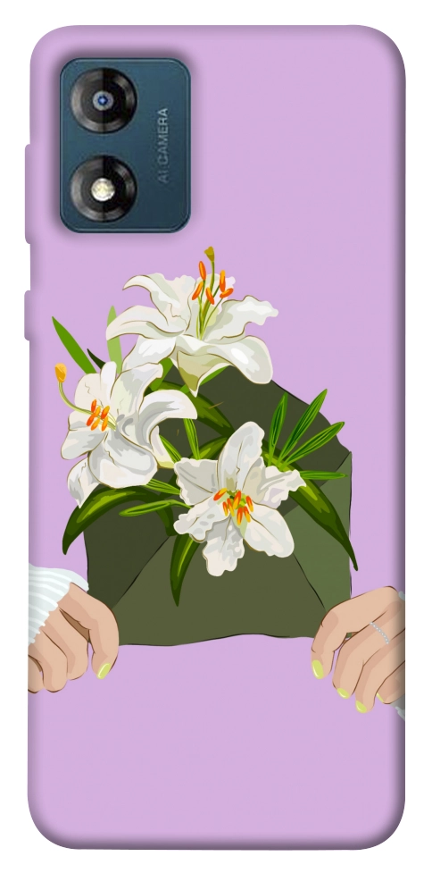 Чехол Flower message для Motorola Moto E13