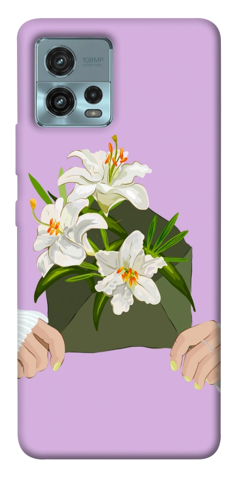 Чехол Flower message для Motorola Moto G72