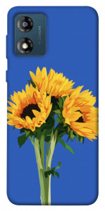 Чехол Bouquet of sunflowers для Motorola Moto E13