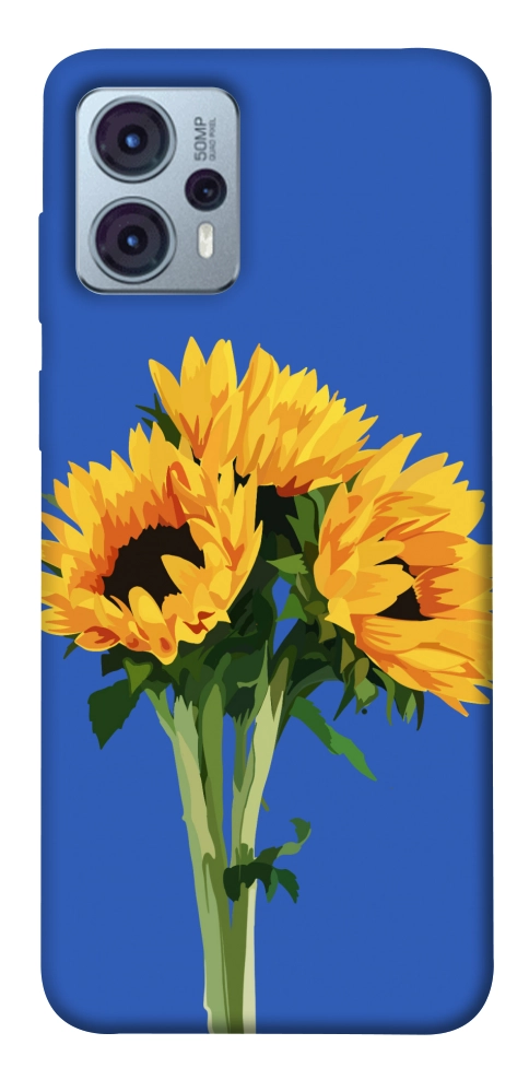 Чохол Bouquet of sunflowers для Motorola Moto G23