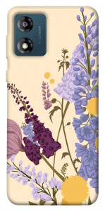 Чехол Flowers art для Motorola Moto E13