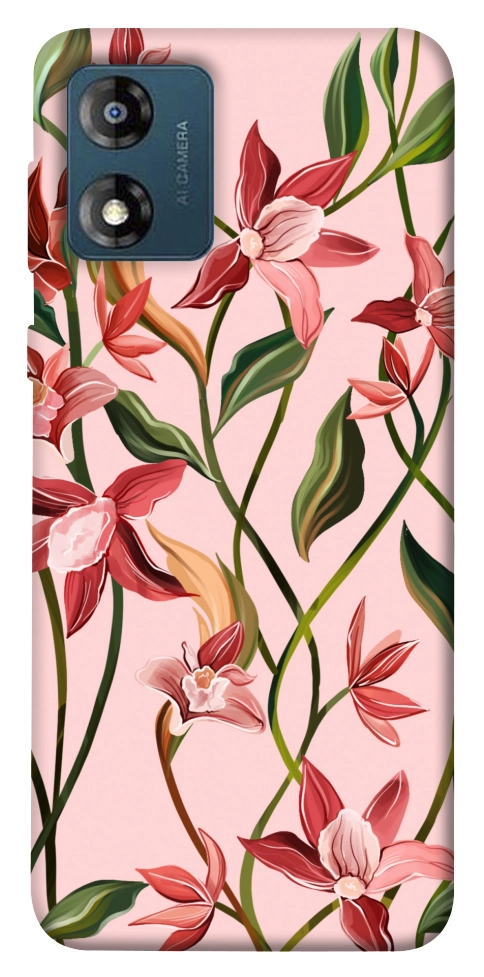 Чехол Floral motifs для Motorola Moto E13