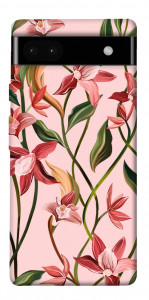 Чехол Floral motifs для Google Pixel 6A