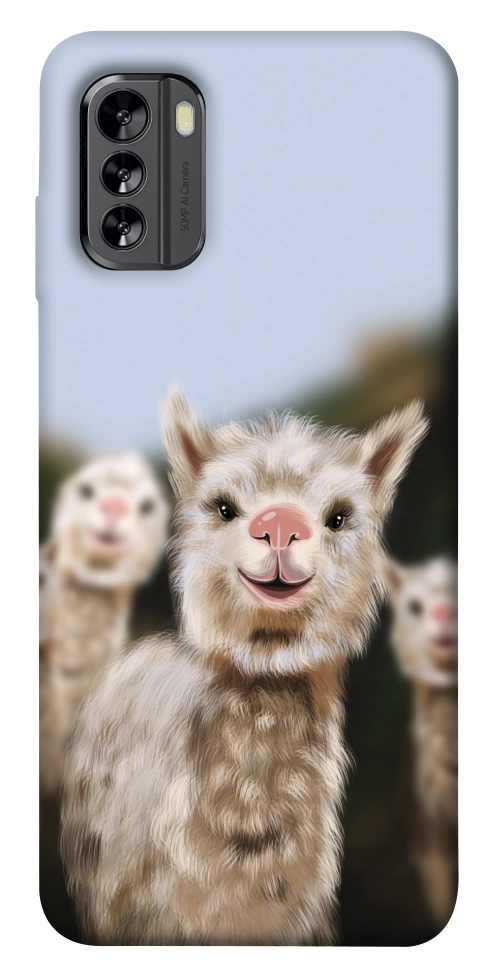 Чохол Funny llamas для Nokia G60