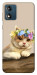 Чехол Cat in flowers для Motorola Moto E13