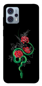 Чехол Snake in flowers для Motorola Moto G23