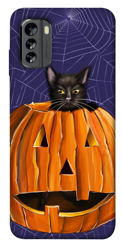 

Чехол Cat and pumpkin для Nokia G60 1555779