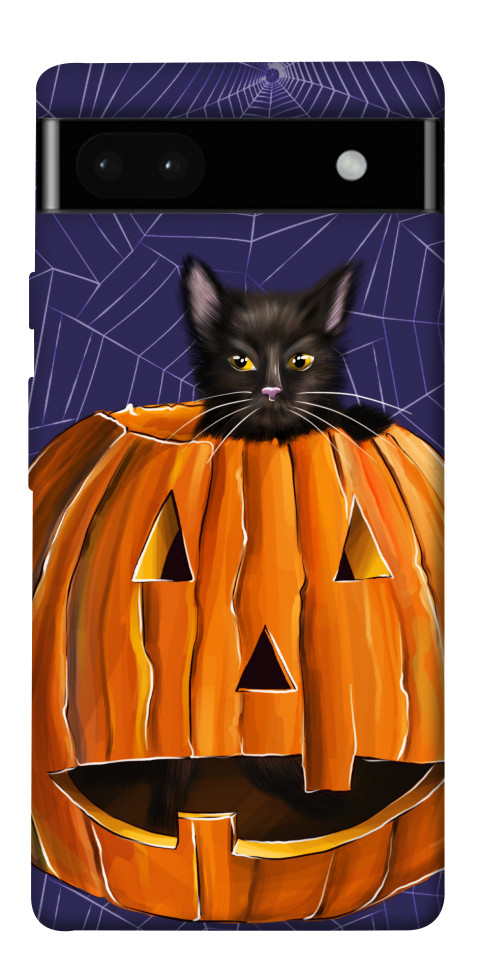 

Чехол Cat and pumpkin для Google Pixel 6A 1555780