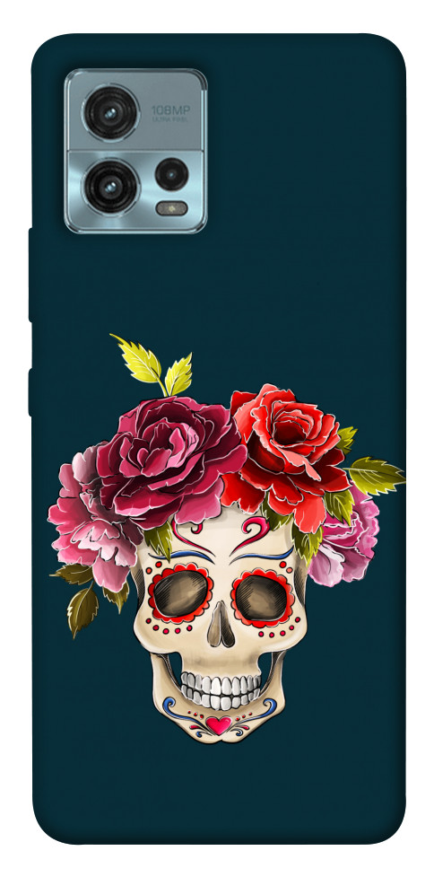 

Чехол Flower skull для Motorola Moto G72 1555783