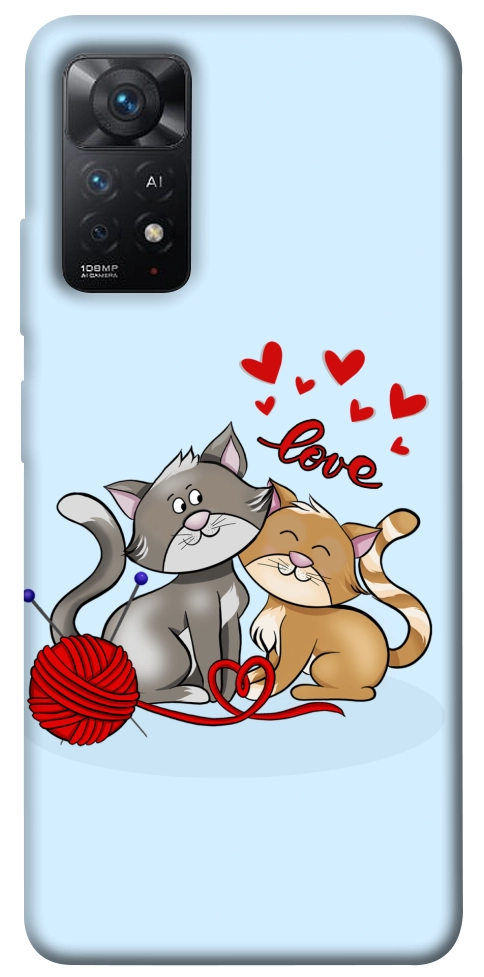 Чехол Два кота Love для Xiaomi Redmi Note 12 Pro