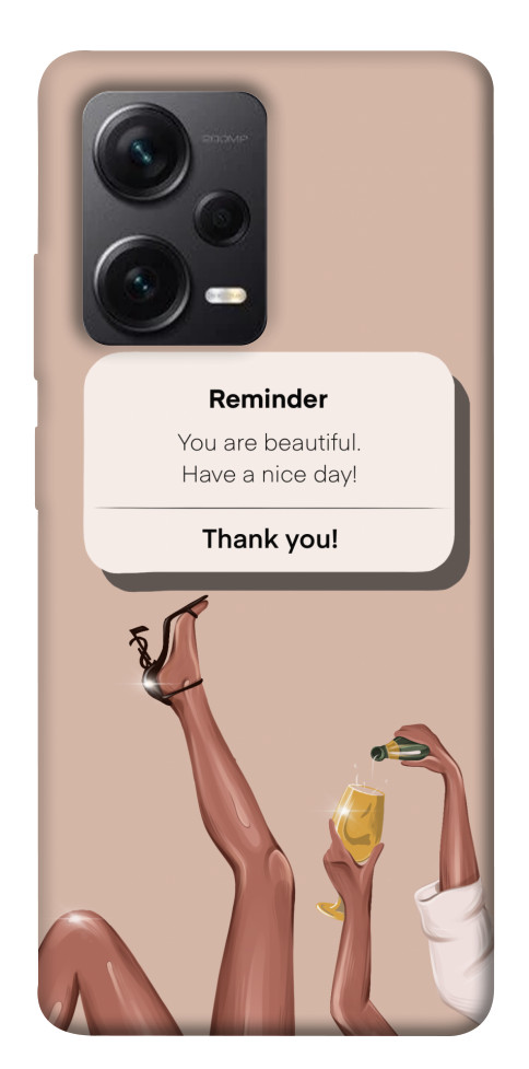 

Чехол Beautiful reminder для Xiaomi Redmi Note 12 Pro+ 1561979