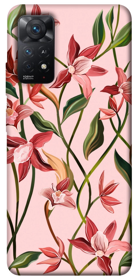 Чехол Floral motifs для Xiaomi Redmi Note 12 Pro