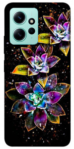 Чехол Flowers on black для Xiaomi Redmi Note 12 4G