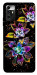 Чохол Flowers on black для ZTE Blade A72