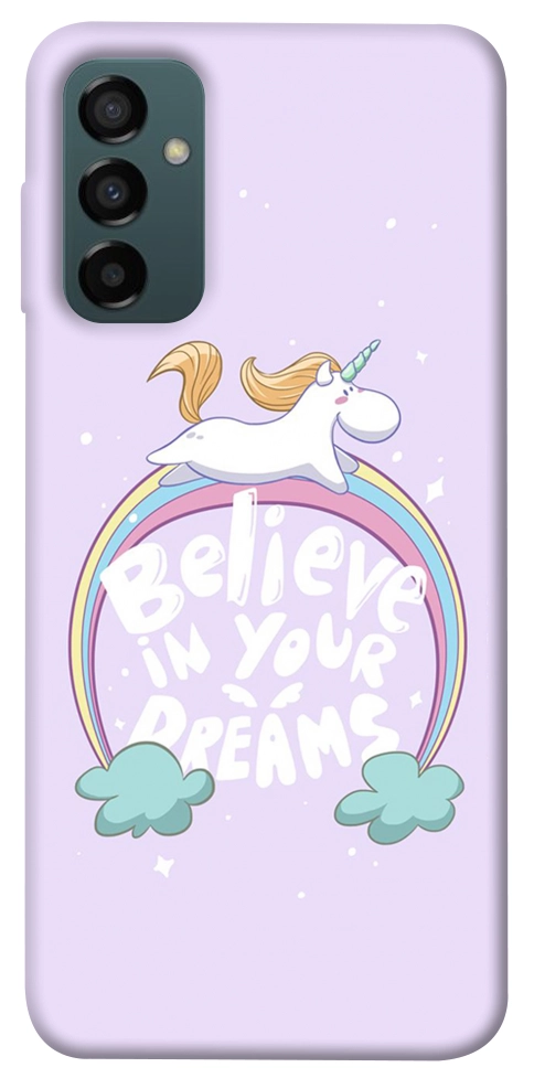 Чехол Believe in your dreams unicorn для Galaxy M14 5G