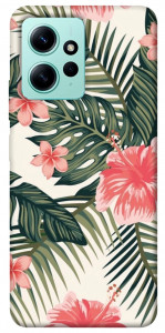 Чехол Tropic flowers для Xiaomi Redmi Note 12 4G