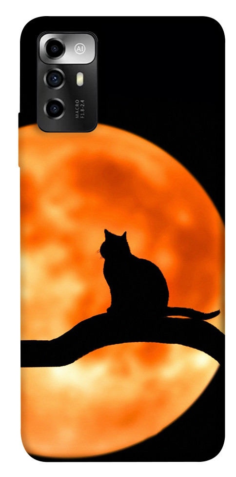 

Чехол Кот на фоне луны для ZTE Blade A72 1564213