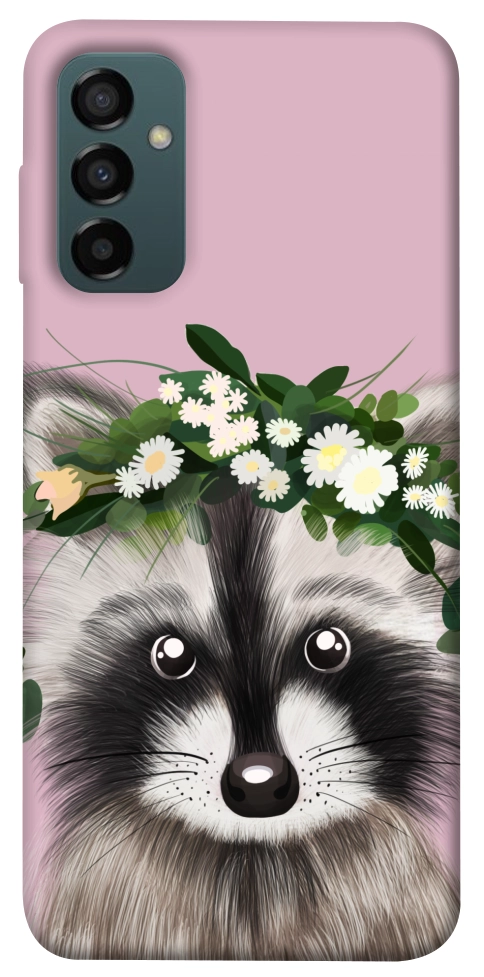 Чехол Raccoon in flowers для Galaxy M14 5G