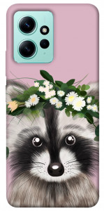 Чохол Raccoon in flowers для Xiaomi Redmi Note 12 4G