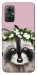 Чехол Raccoon in flowers для Xiaomi Redmi Note 11R