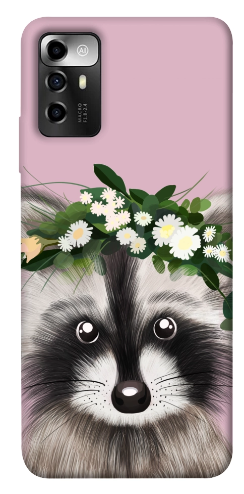 Чехол Raccoon in flowers для ZTE Blade V40 Vita