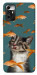 Чохол Cat with fish для ZTE Blade A72