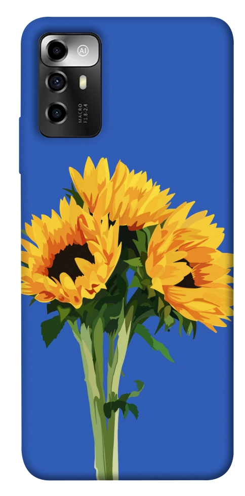 Чохол Bouquet of sunflowers для ZTE Blade A72