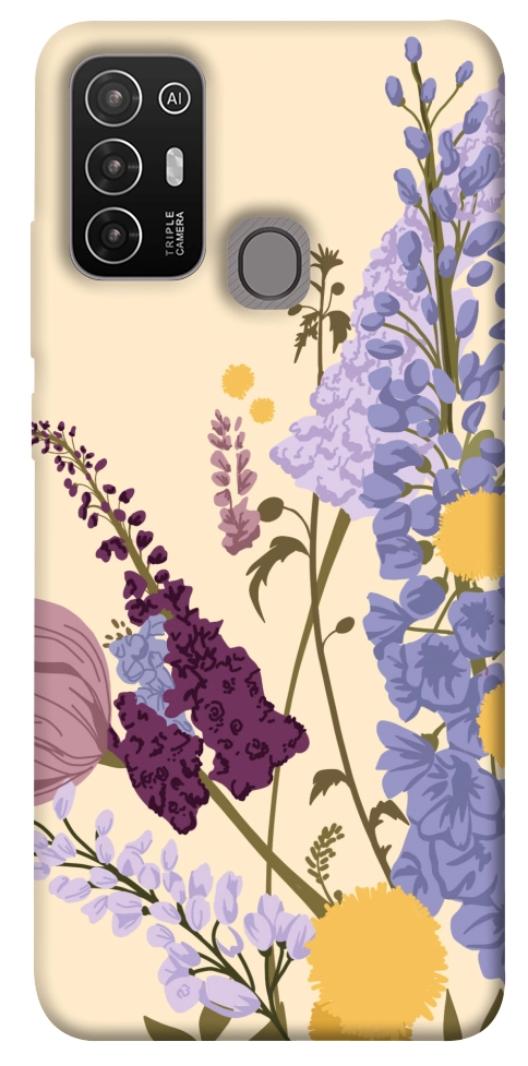 Чохол Flowers art для ZTE Blade A52