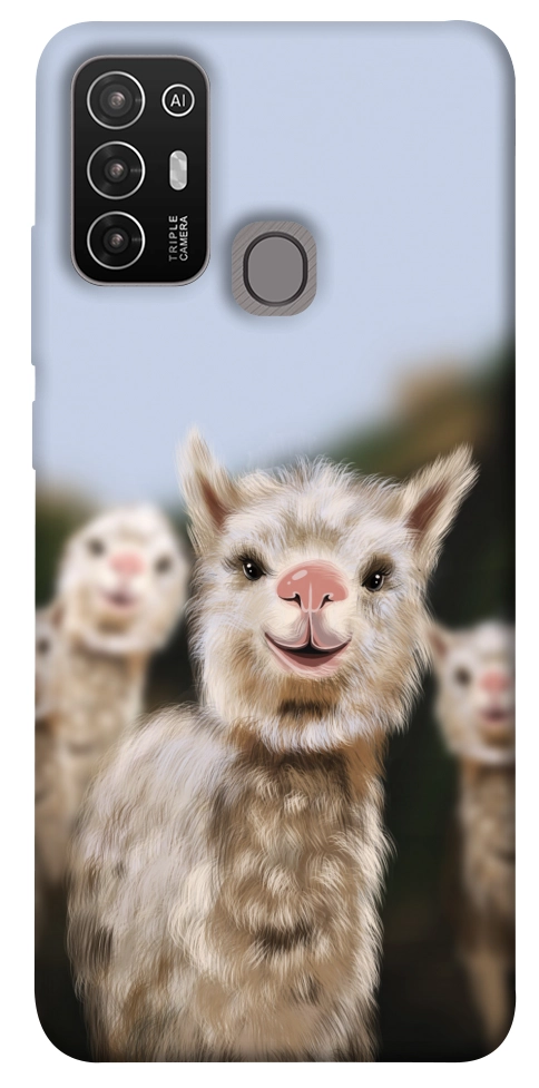 Чохол Funny llamas для ZTE Blade A52