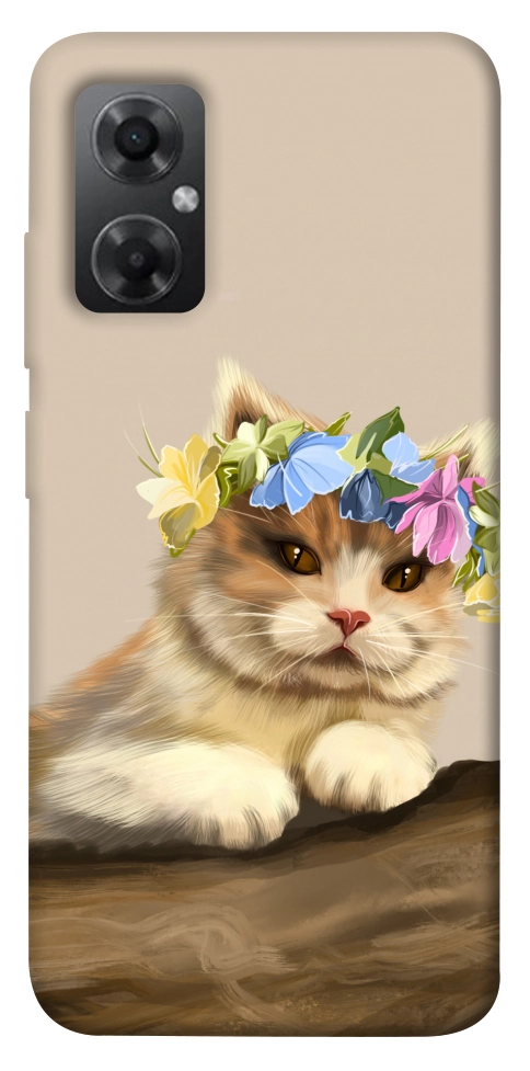 Чехол Cat in flowers для Xiaomi Redmi Note 11R