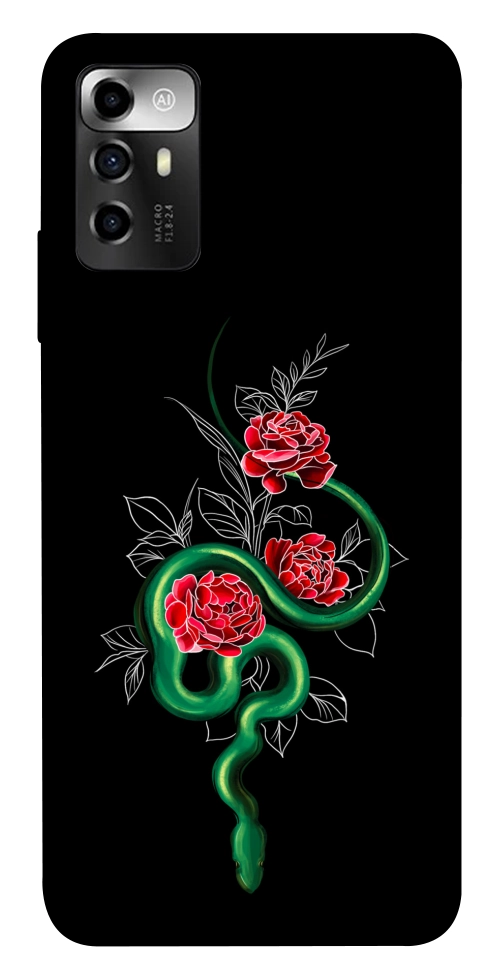 Чохол Snake in flowers для ZTE Blade A72