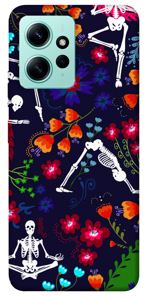 Чехол Yoga skeletons для Xiaomi Redmi Note 12 4G