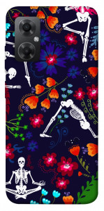 Чехол Yoga skeletons для Xiaomi Redmi Note 11R