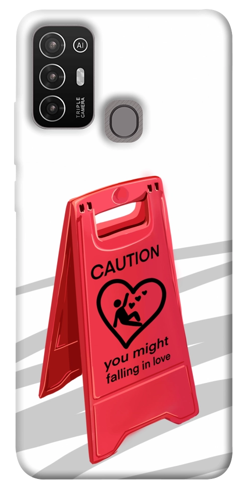 Чохол Caution falling in love для ZTE Blade A52