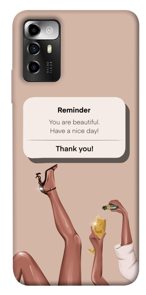 

Чехол Beautiful reminder для ZTE Blade A72 1565470