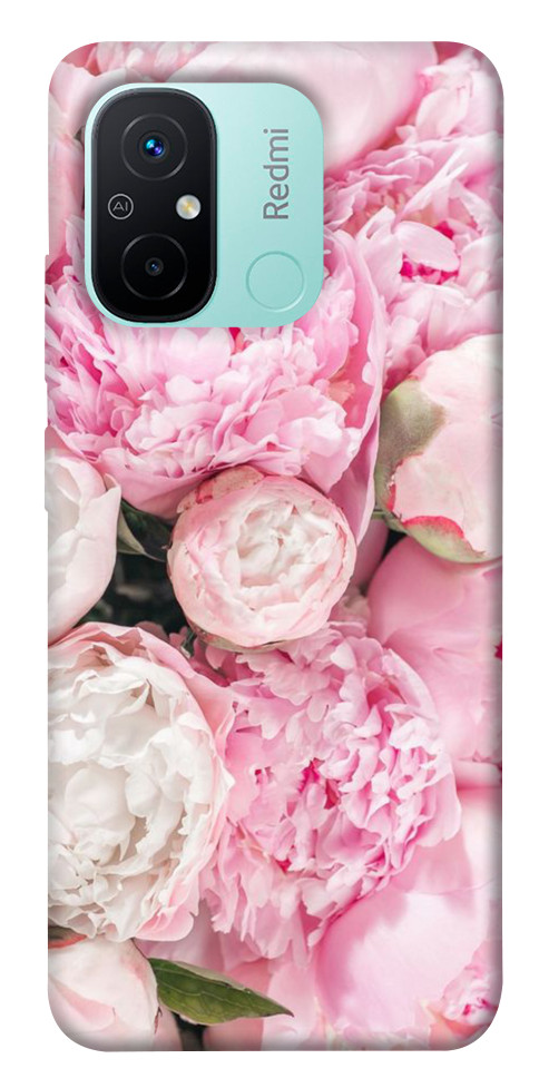 Чехол Pink peonies для Xiaomi Redmi 12C