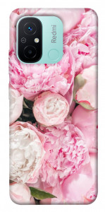 Чохол Pink peonies для Xiaomi Redmi 12C