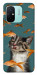 Чехол Cat with fish для Xiaomi Redmi 12C