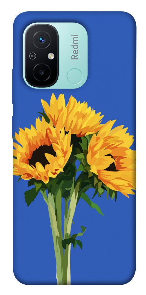 Чехол Bouquet of sunflowers для Xiaomi Redmi 12C