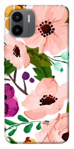 Чехол Акварельные цветы для Xiaomi Poco C50