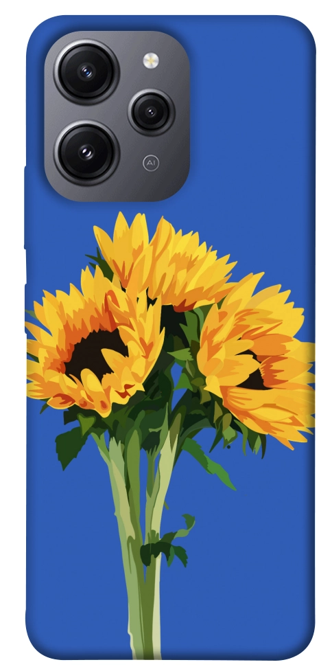 Чехол Bouquet of sunflowers для Xiaomi Redmi 12