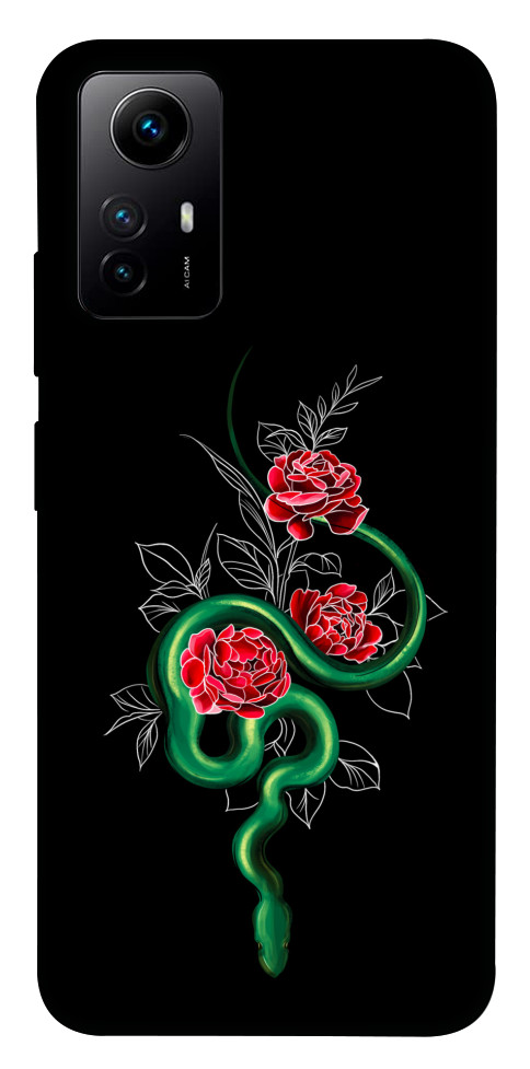 Чехол Snake in flowers для Xiaomi Redmi Note 12S