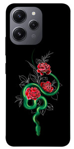 Чохол Snake in flowers для Xiaomi Redmi 12