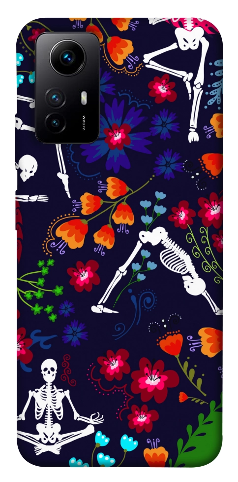 Чехол Yoga skeletons для Xiaomi Redmi Note 12S