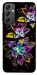 Чехол Flowers on black для Galaxy A24 4G