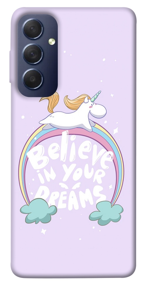 Чохол Believe in your dreams unicorn для Galaxy M54 5G