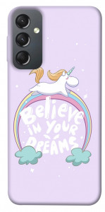 Чехол Believe in your dreams unicorn для Galaxy A24 4G